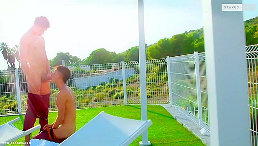 Steamy Poolside Action: College Cuties Danny Nathan Go Wild – Gay XXX