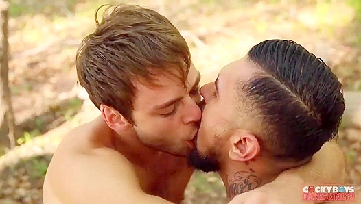 Hardwood Thrusts: Raw Bear Daddy Fucks Young Stud Deep in Forest – 18+