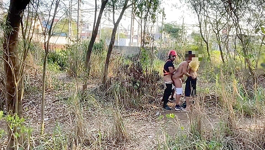 Wild Security Guard Gets Ripped Open in Steamy Forest Gang Bang – GayPornNature 18+