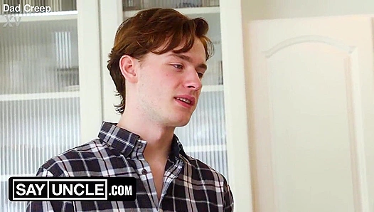 Stepbrothers Forbidden Pleasure: Younger Guy Sucks Off Older Step-StepDad, Takes Hard