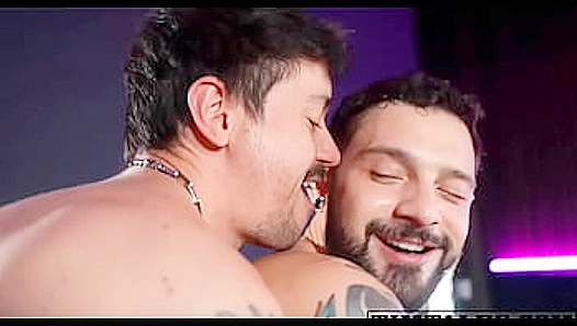 Hard Ink, Harder Strokes: Tattoos Glisten During Raw Gay fucking – 18+