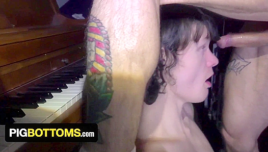 Tattooed Stud Becomes the Gangs Willing Sissy Slut — All About That Booty