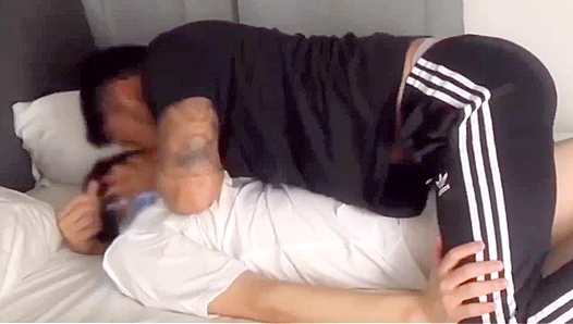 Muscle Couples Bareback Fun: Japanese Twinks Share Steamy Anal Play – 18+