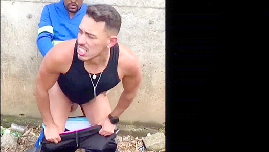 Hiking Pickup Turns Hot: Stranded Guy Takes It Rough Outdoors – 18+