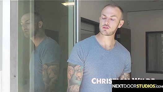 Stepson Moans Loud as Tattooed Neighbor Daddy Rams Him Hard – Taboo Gay Fuck Fest