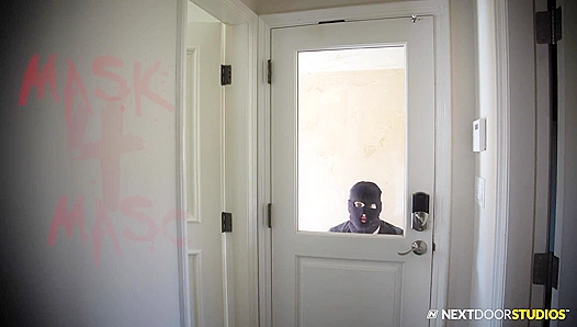 Masked Stranger Takes It Raw from horny stepdaddy next door– forbidden anal sex