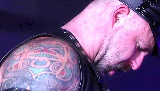 Leather Daddy Devours Ass Then Bucks This Horny Latino Stallion – Men Over 30