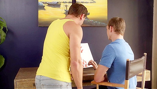 Jackson Traynor Ravishes His Art Instructors Huge Erect Cock – Hot Gay Scene