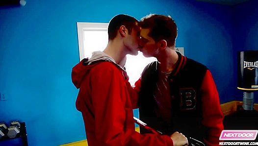 Neighbor Twinks Swap Spit Swallow Each Others Load – Gay XXX