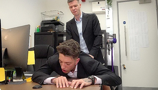 Britains Next Top Stud Bends Over My Desk — Closest Call Before Cumming Hard