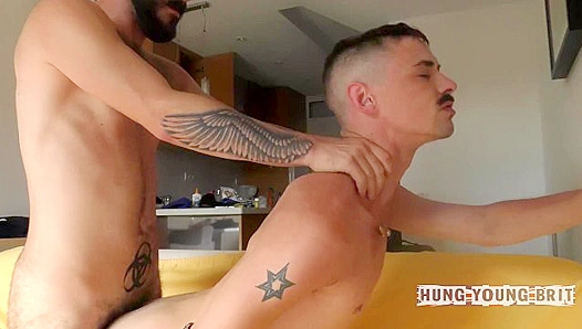 Six Guys Jerk Off in Circle, Blast Loads Like Water Guns — Raid Next Door
