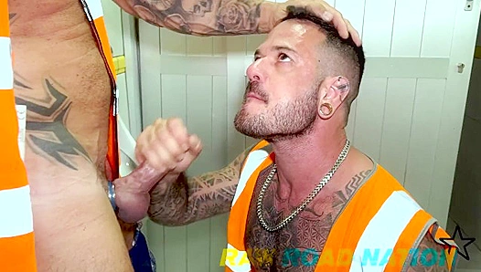 Hungry Homos Swap Spots in Filthy Public Bathroom Fuck Fest – GayXXX 18+