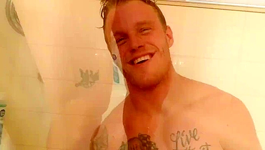 Spying on Hot Jocks Naked in the Steamy Locker Room Showers – Gay Peek 18+
