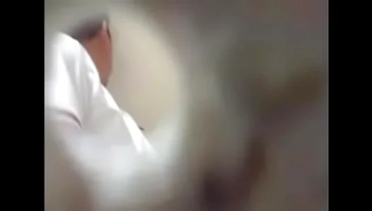 Intimate Encounter: Two Asians Connect Passionately in Restroom Stall – 18+