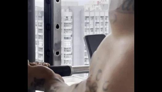 Sweat-Drenched Stud Bares All in Steamy First-Time Solo Strip – HotGayFitness 18+