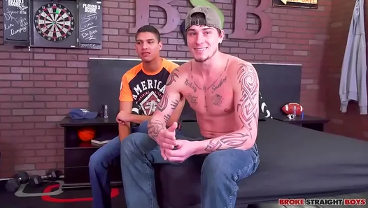 Caged Stud Shows He Out-Sucks Girls in Steamy Gay-for-Pay Blowjob Session