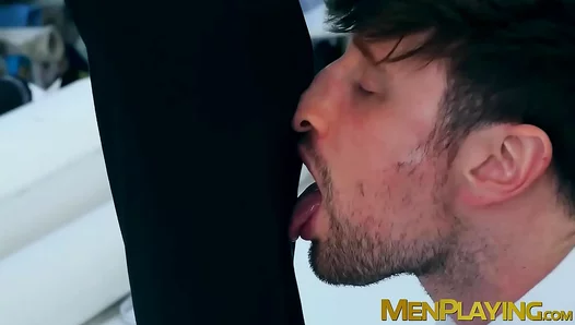 Franky Fox Gets Rough Anal as Payment from Hot Suit Tailor – Steamy Office Encounter 18+