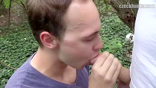 Wild Forest Threesome: Deep Anal Action Under the Trees – XXX Gay 18+