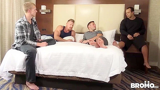 Zane Anders Leon Lewis Command Hard Dominance — BromoUSA Gangbang Action