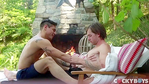 Wild Bareback Heat Outdoors – Tayte Hanson Levi Karter Go All In – GayPornHub 18+