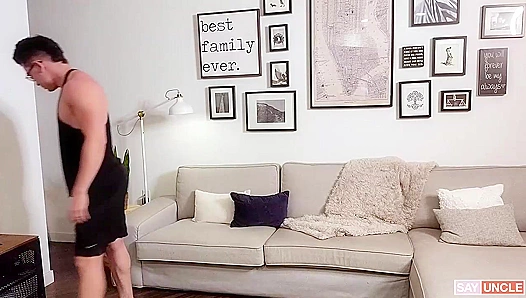 Clark Rides Nicks Big Dick Hard on the Couch – StayHomeBro 18+