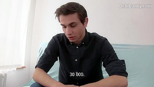 Slim Brunette Twink Takes Rough Ride from Horny Stud – Debt Dandy