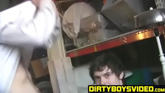 Kyle Devours Jacks Presidential Load in Filthy Warehouse Blowbang – XBareback 18+
