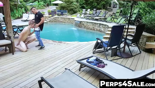 Poolside Heat: Aiden Asher Jock Jax Thirios Bareback Fun – 18+ Gay Porn