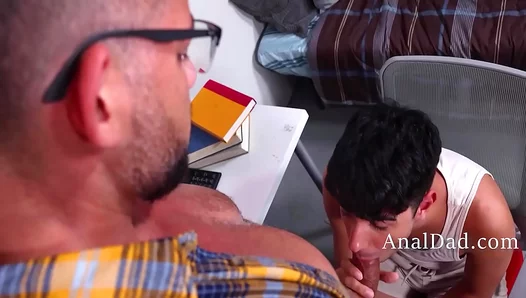 Forbidden Craving: Rob Quinn Dominates Stepson Miguels Mouth – HotBlowjobs 18+