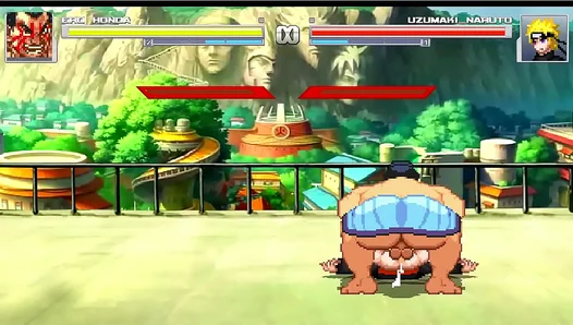Huge Wrestler E.Honda Dominates Naruto in Steamy Gay Encounter – Mugen Heat 18+