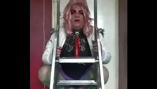 Hot Crossdressing Twink Takes dildo Deep With ASS-to-MOUTH Tease – So Horny