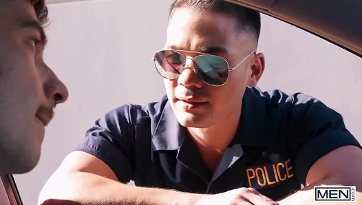 Colton Reece Dominates Young Twin Aaron Hardy In Steamy Cop Station Encounter – 18+