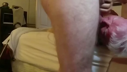 Stranger Delivers Steamy Blowjob to Lonely One-Legged Granddad – Hot Encounter