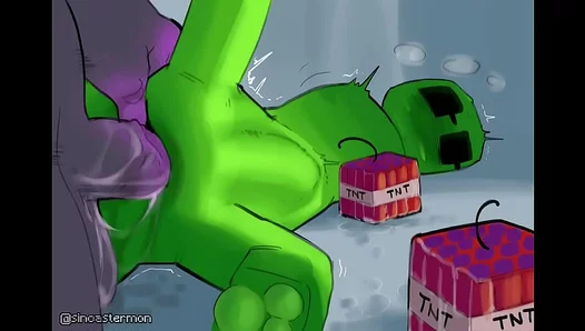 Minecraft Lust: Furry Warden fucks Cute Creeper – HornyGayGames 18+