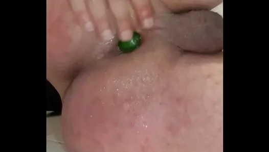 Freaky Cucumber Stretch Turns into Wild Bareback Ride – GayAmateurX 18+