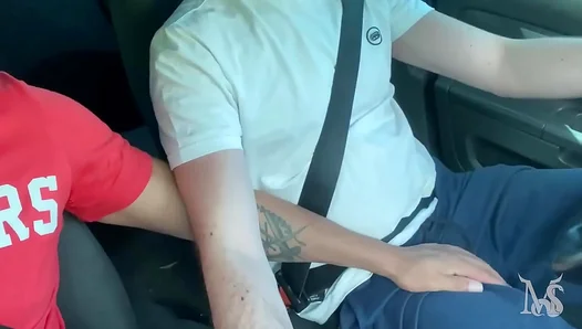 Bisexual Amateur Gets Hard for Male Touch – Hot Blowjob After Massage Turn-On