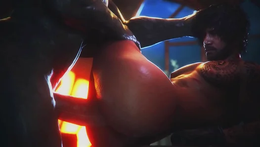 Latino Power: Charles X Mr. X Dominate in Steamy 3D Gay Sex Animation – 18+