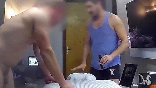 Amateur Massage Melts into Hot Gay Blowjob Action – NaughtyLads 18+