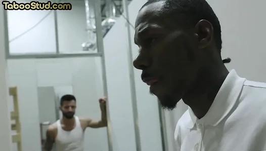 Hot Hunks Dive into Forbidden Interracial Threesome with Bareback Passion Sensual Rimming