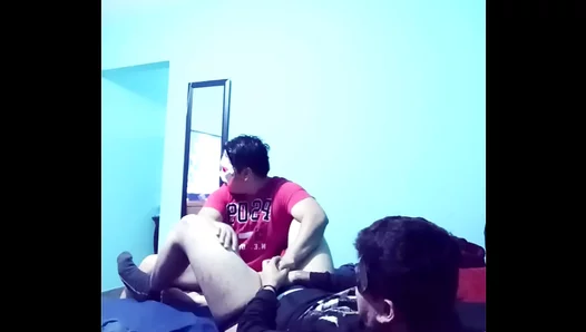 Lost Bet? Hell Yes! Straight Guy Blows Buddy After Surprise Gay Dare – 18+
