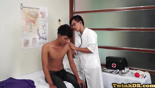 Geek Doc Devours Slim Asian Twink With Steamy Anal Action – 18+