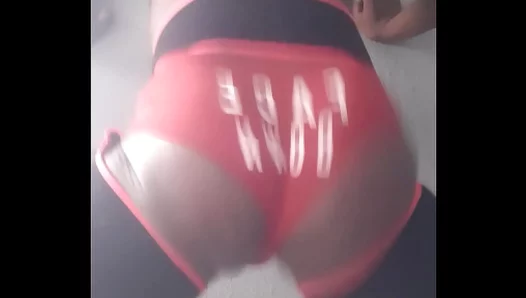 Solo Boy Craves Dick: Booty-Popping Fantasy Turns into Busty Trans threesome – 18+