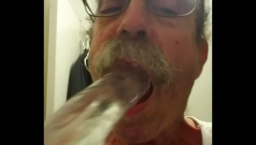 Florida Grandpa Gags on Huge Dildo – Raw Amateur Gay Solo Blowjob Fun – XXXTales