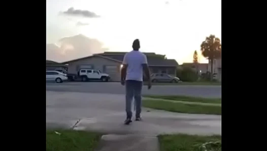 Walking Away While Jerking Off My Massive Hard-on – Gay Amateur 18+
