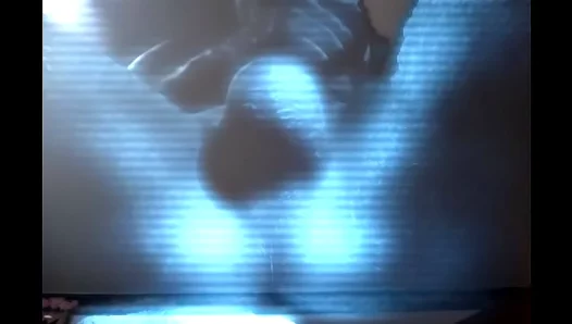 Holographic Heat: Smooth Muscle Guy Juggles Massive Hard Cock – MacCamX 18+