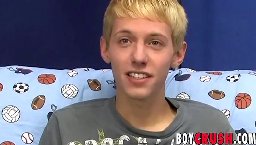 Kenny Monroe Jerks Off Hard in Hot Solo Interview Scene – Skinny Twink 18+