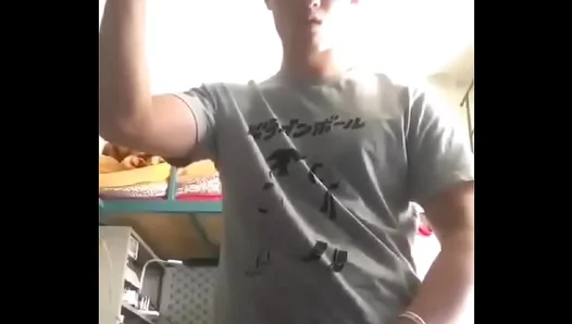 StepBrother Blasts Load in Hot Solo Gay Jerk Off Scene – Steamy Action