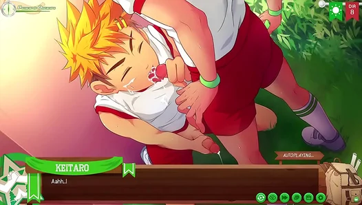 Hiro Gives Wild Spin During Blowjob in Steamy 2D Gay Teen Encounter – 18+