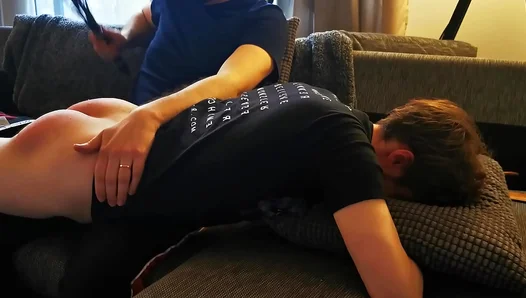 Naughty First-Time Twink Begs for More After Hard Spanking – Homegrown XXX 18+