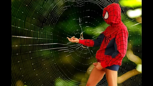 Spidey Solo Play: Horny Gay Dudes Web-Slinging Masturbate Fantasy – 18+